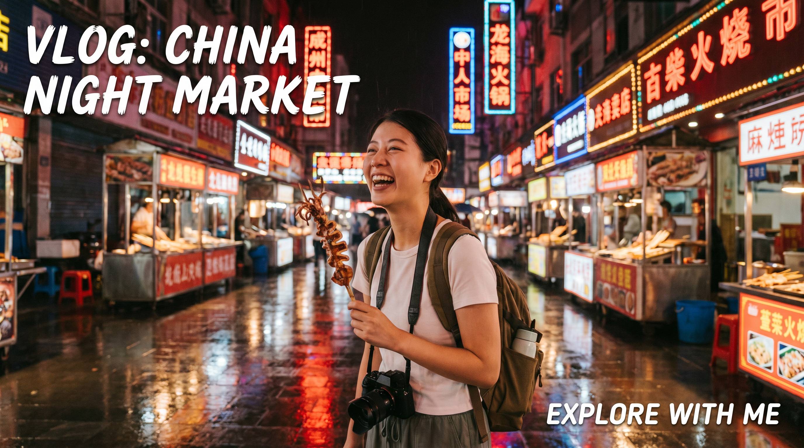 抖荫短视频城市夜市生活视频教程